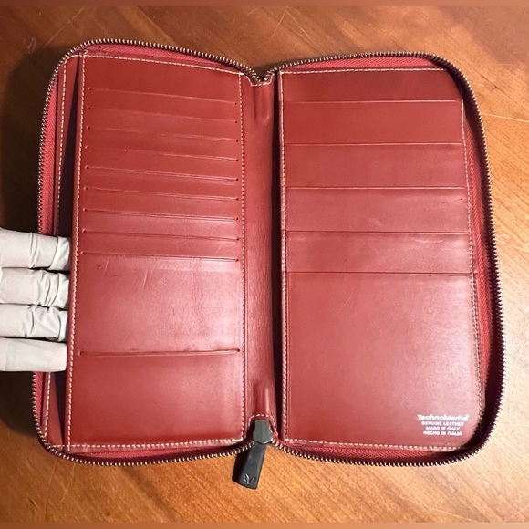 TechnoMarine Genuine Leather “Made in Italy” Zip Around Regular Size Folio 🇮🇹 - Picture 6 of 14